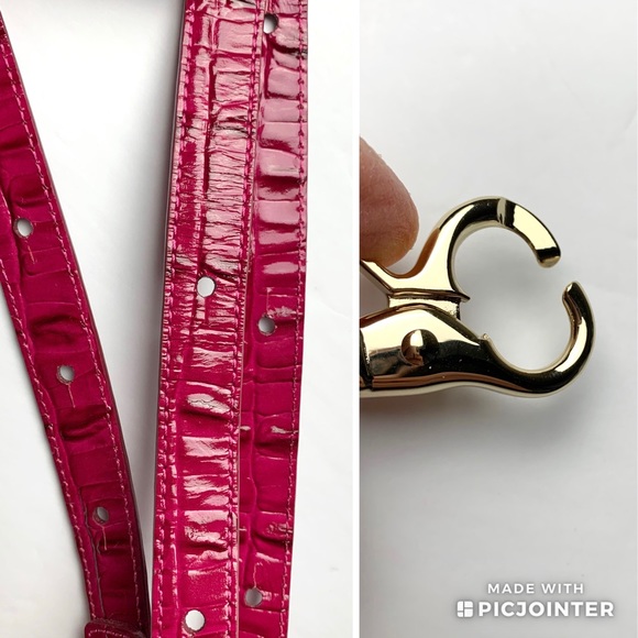 Brahmin Belt bag Fuschia La Scala Pink Croc - Picture 9 of 16